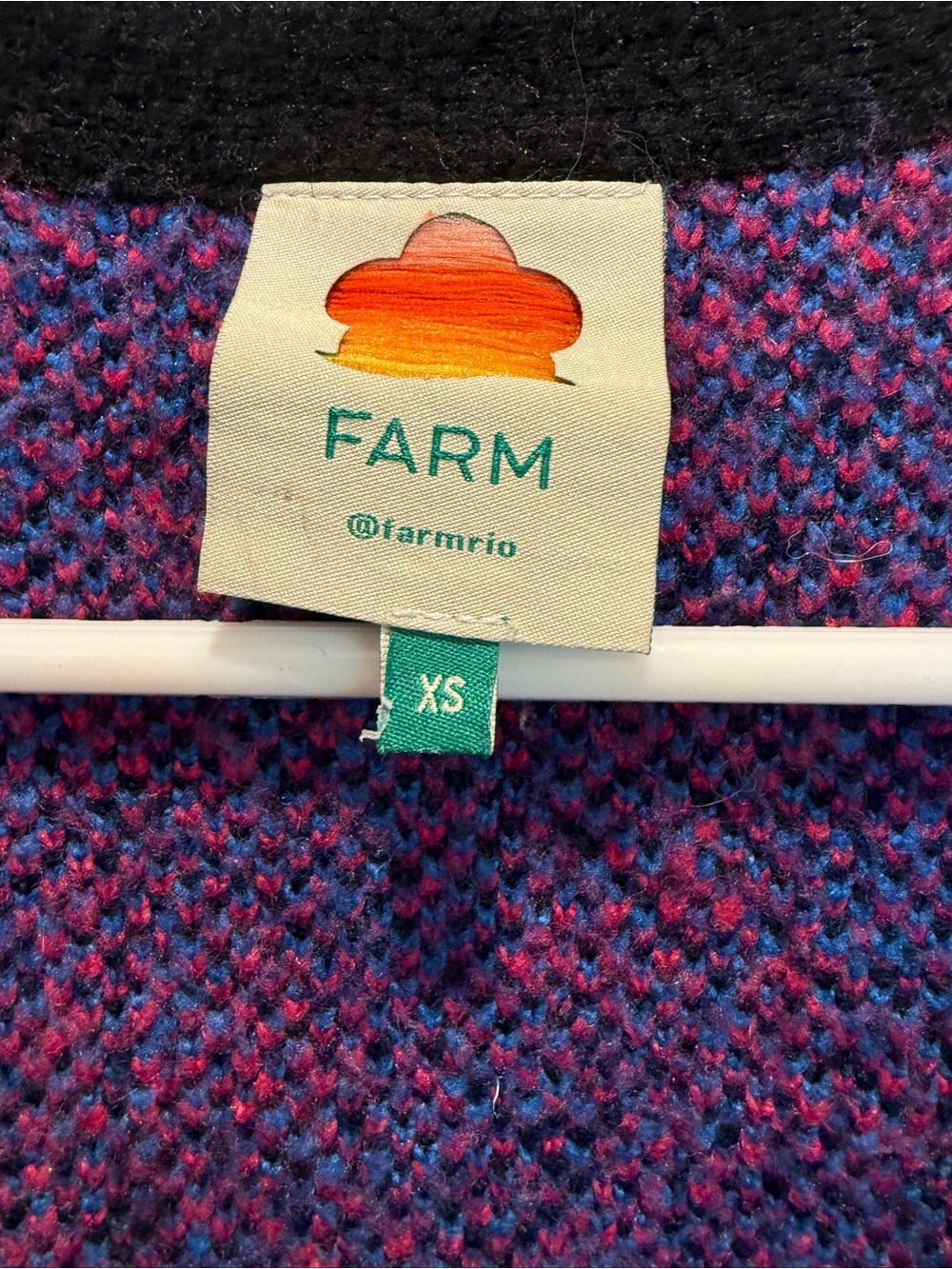 FARM Rio Mixed Leopard Colorblock Cardigan Sweater - Picture 2 of 4